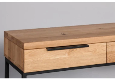 HUGO 120cm Ąžuolinė konsolė : Apdaila - Be apdailos