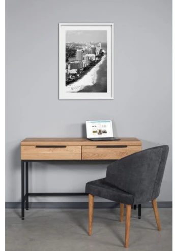 HUGO 120cm Ąžuolinė konsolė : Apdaila - Be apdailos