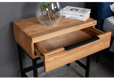 HUGO 60cm Ąžuolinė spintelė : Apdaila - Be apdailos