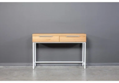HUGO Baltas 120cm Ąžuolinė konsolė : Apdaila - Be apdailos