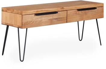 HUGO EASY 120cm Ąžuolinė TV konsolė : Apdaila - Be apdailos