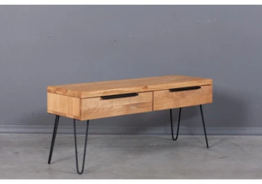 HUGO EASY 120cm Ąžuolinė TV konsolė : Apdaila - Be apdailos