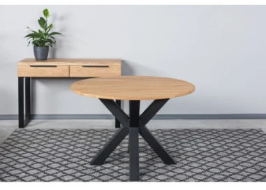 HUGO R 120cm Ąžuolinė konsolė : Apdaila - Be apdailos