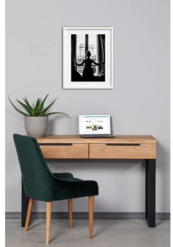 HUGO R 120cm Ąžuolinė konsolė : Apdaila - Be apdailos