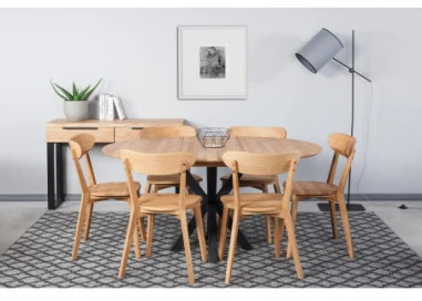 HUGO R 120cm Ąžuolinė konsolė : Apdaila - Be apdailos