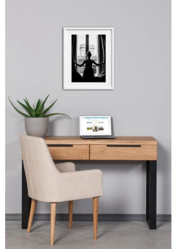 HUGO R 120cm Ąžuolinė konsolė : Apdaila - Be apdailos
