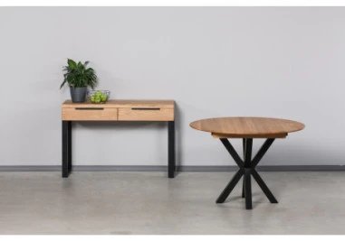 HUGO R 120cm Ąžuolinė konsolė : Apdaila - Be apdailos