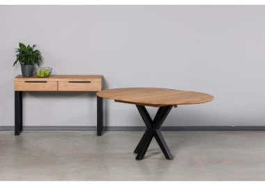 HUGO R 120cm Ąžuolinė konsolė : Apdaila - Be apdailos