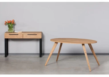 HUGO R 120cm Ąžuolinė konsolė : Apdaila - Be apdailos