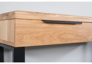 HUGO R 120cm Ąžuolinė konsolė : Apdaila - Be apdailos