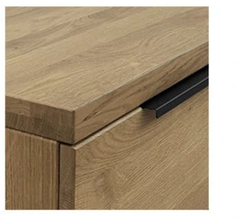 HUGO R 140cm Ąžuolinė komoda : Apdaila - Be apdailos
