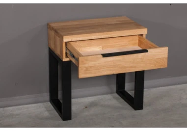 HUGO R 60cm Ąžuolinė spintelė : Apdaila - Be apdailos