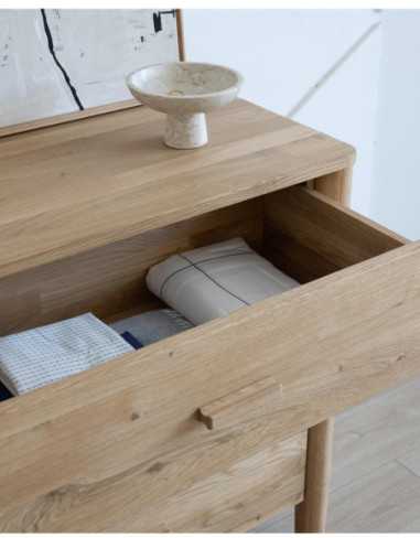 HYGGE 160cm Ąžuolinė komoda : Apdaila - Aliejuota bespalviu aliejumi su kietaisiais vaškais
