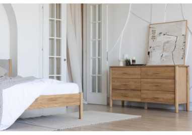 HYGGE 160cm Ąžuolinė komoda : Apdaila - Aliejuota bespalviu aliejumi su kietaisiais vaškais