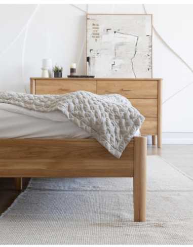 HYGGE 160cm Ąžuolinė komoda : Apdaila - Aliejuota bespalviu aliejumi su kietaisiais vaškais