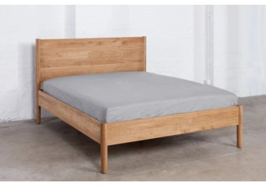 HYGGE WOODEN 140 ĄŽUOLINĖ LOVA : Apdaila - Aliejuota bespalviu linų sėmenų aliejumi, Čiužinio dydis - 140x200cm