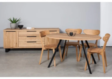 ISKU WOODEN pilnai ąžuolinė kėdė : Apdaila - Aliejuota bespalviu aliejumi su kietaisiais vaškais