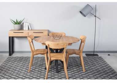 ISKU WOODEN pilnai ąžuolinė kėdė : Apdaila - Be apdailos