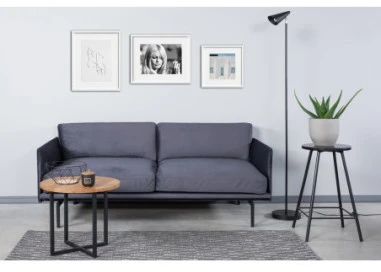 LOFT Ø60 ąžuolinis apvalus žurnalinis staliukas : Apdaila - Aliejuota bespalviu linų sėmenų aliejumi, Aukštis - 44cm