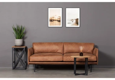 LOFT Ø60 ąžuolinis apvalus žurnalinis staliukas : Apdaila - Aliejuota bespalviu linų sėmenų aliejumi, Aukštis - 44cm