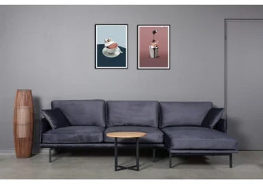 LOFT Ø70 ąžuolinis apvalus žurnalinis staliukas : Apdaila - Be apdailos, Aukštis - 44cm