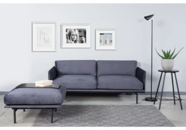 LOFT Juodas pusbario (60cm) taburetė