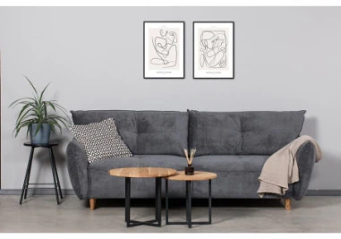 LOFT Juodas pusbario (60cm) taburetė