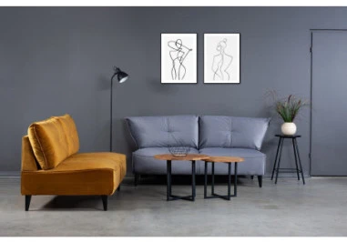 LOFT Juodas pusbario (65cm) taburetė