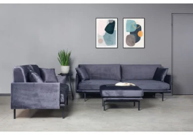 LOFT Juodas pusbario (65cm) taburetė