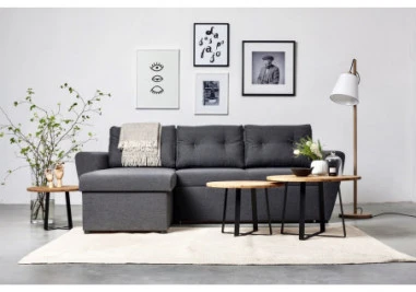 LOFT R Ø60 2in1 Ø50 ąžuolinis apvalus žurnalinis staliukas : Apdaila - Be apdailos