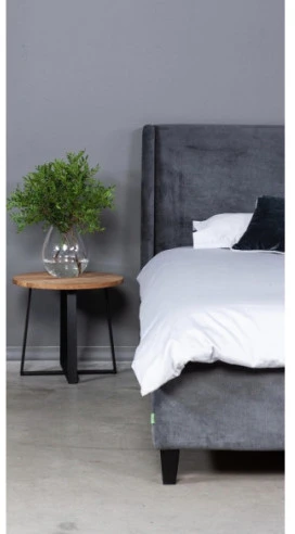 LOFT R Ø60 ąžuolinis apvalus žurnalinis staliukas : Aukštis - 44cm