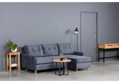 LOFT R Ø60 ąžuolinis apvalus žurnalinis staliukas : Aukštis - 44cm