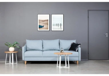 LOFT R Baltas Ø60 ąžuolinis apvalus žurnalinis staliukas : Apdaila - Be apdailos, Aukštis - 47cm