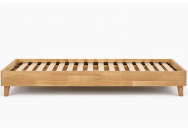 OAK BASE 90 Ąžuolinės Lovos rėmas : Apdaila - Aliejuota bespalviu linų sėmenų aliejumi, Čiužinio dydis - 90x200cm