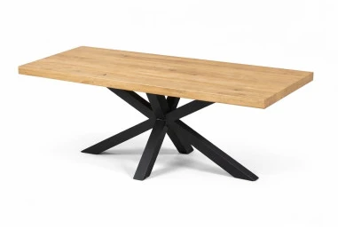 MODERNA 200X100 ąžuolinis stalas : Apdaila - Be apdailos