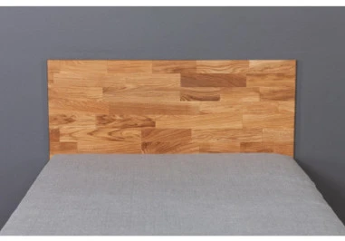 OAK BASE 120 Ąžuolinė Lova : Apdaila - Aliejuota bespalviu aliejumi su kietaisiais vaškais, Čiužinio dydis - 120x200cm