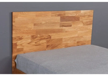 OAK BASE 120 Ąžuolinė Lova : Apdaila - Aliejuota bespalviu aliejumi su kietaisiais vaškais, Čiužinio dydis - 120x200cm