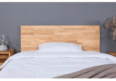 OAK BASE 140 Ąžuolinė Lova : Apdaila - Aliejuota bespalviu linų sėmenų aliejumi, Čiužinio dydis - 140x200cm