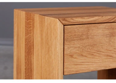 OAKY 39cm Ąžuolinė spintelė prie lovos : Apdaila - Aliejuota bespalviu aliejumi su kietaisiais vaškais, Aukštis - 52cm