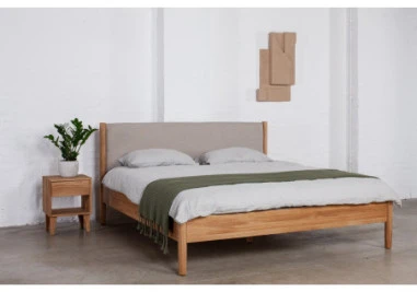 OAKY 39cm Ąžuolinė spintelė prie lovos : Apdaila - Aliejuota bespalviu linų sėmenų aliejumi, Aukštis - 52cm