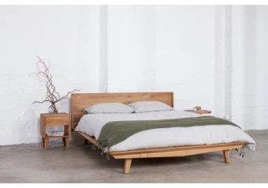 OAKY 39cm Ąžuolinė spintelė prie lovos : Apdaila - Aliejuota bespalviu linų sėmenų aliejumi, Aukštis - 52cm