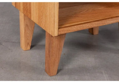 OAKY 39cm Ąžuolinė spintelė prie lovos : Apdaila - Aliejuota bespalviu linų sėmenų aliejumi, Aukštis - 52cm
