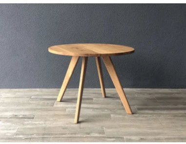 OAKY Ø70 ąžuolinis apvalus žurnalinis staliukas : Apdaila - Aliejuota bespalviu aliejumi su kietaisiais vaškais, Aukštis - 52cm