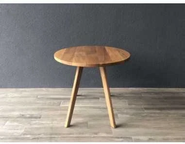 OAKY Ø70 ąžuolinis apvalus žurnalinis staliukas : Apdaila - Aliejuota bespalviu linų sėmenų aliejumi, Aukštis - 48cm