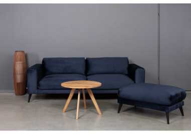 OAKY Ø70 ąžuolinis apvalus žurnalinis staliukas : Apdaila - Be apdailos, Aukštis - 52cm