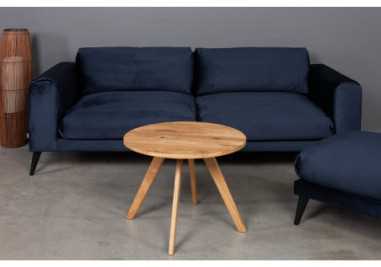 OAKY Ø70 ąžuolinis apvalus žurnalinis staliukas : Apdaila - Be apdailos, Aukštis - 52cm