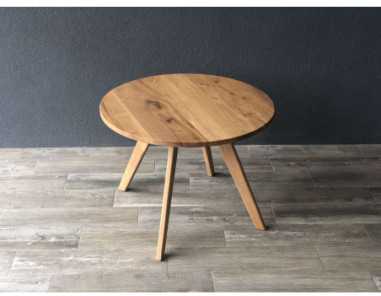 OAKY Ø70 ąžuolinis apvalus žurnalinis staliukas : Apdaila - Be apdailos, Aukštis - 52cm