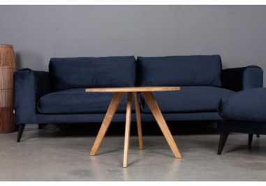 OAKY Ø70 ąžuolinis apvalus žurnalinis staliukas : Apdaila - Be apdailos, Aukštis - 52cm
