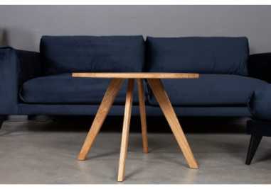 OAKY Ø70 ąžuolinis apvalus žurnalinis staliukas : Apdaila - Be apdailos, Aukštis - 52cm