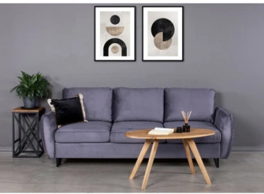 OAKY ELIPSE 100X60 ąžuolinis ovalus žurnalinis staliukas : Apdaila - Be apdailos, Aukštis - 48cm